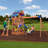 Backyard Discovery Beach Front All Cedar Swing Set