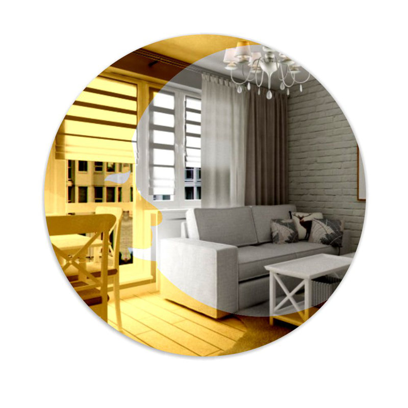 Amina Flat Wall Mirror, 50cm H x 50cm W