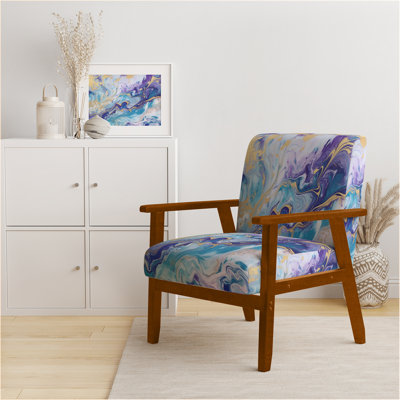 Berdahl Marble Upholstered Armchair