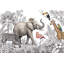 Décoration murale faune tropicale amovible jungle-159751345-159751354