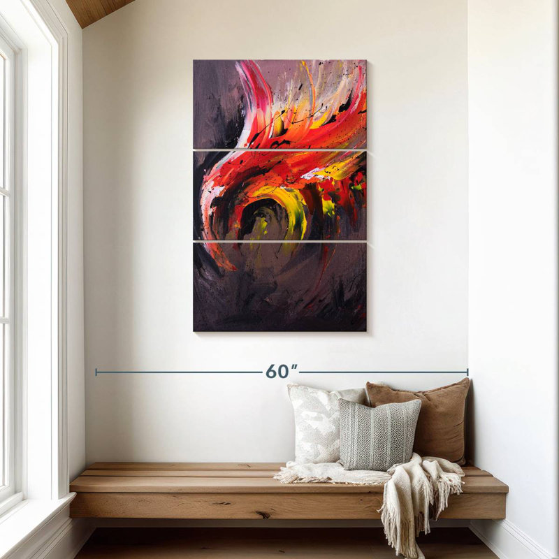 Brampt Abstract Phoenix, 45" H x 28" W