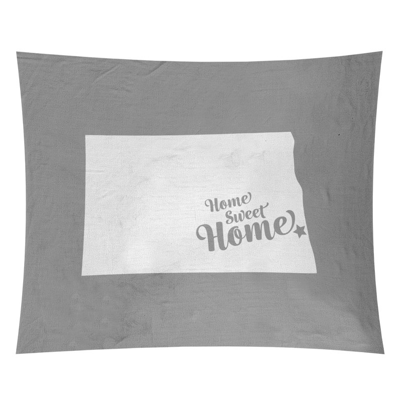 Tapisserie Home Sweet Fargo, H 27,5 po x l 37,5 po, Gris