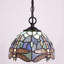 Petite lampe suspendue en verre coloré style libellule Tiffany-598247343