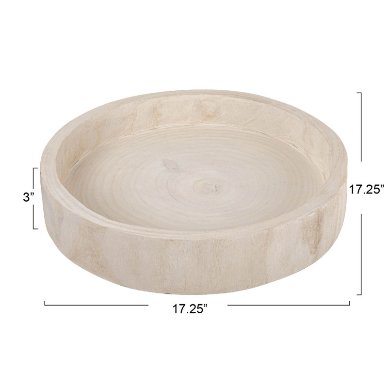 Cassidy Solid Wood Tray 1, White