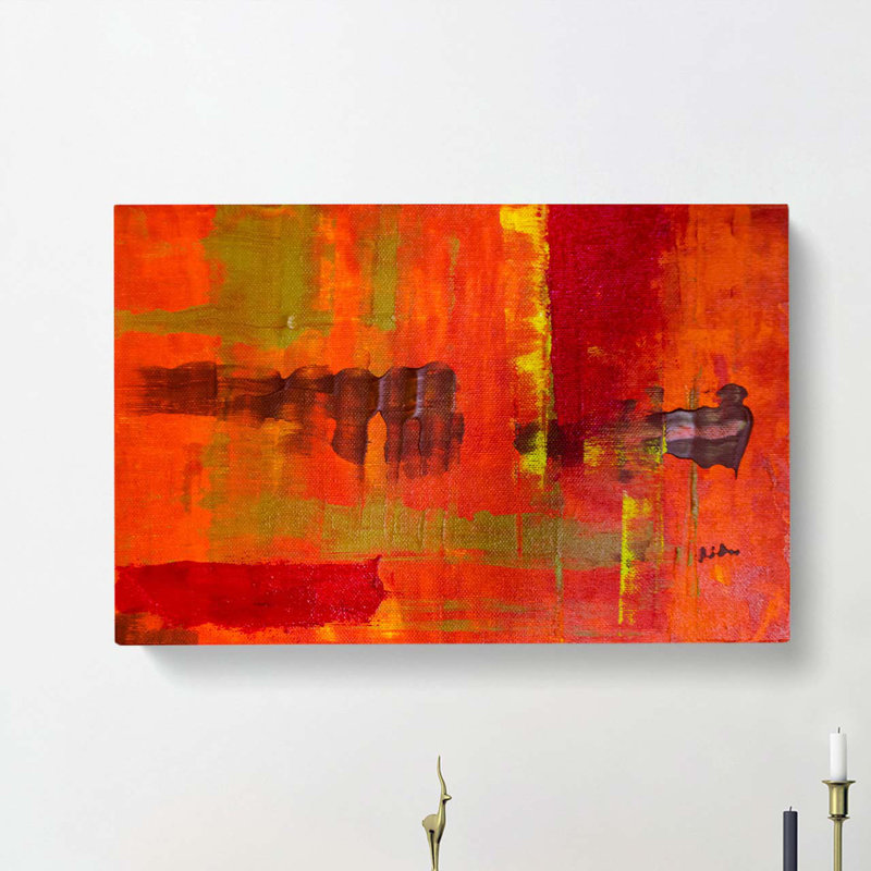 Abstract Art Painting Vol.200 by S.Johnson - Wrapped Canvas Painting, 60cm H x 91cm W x 3cm D