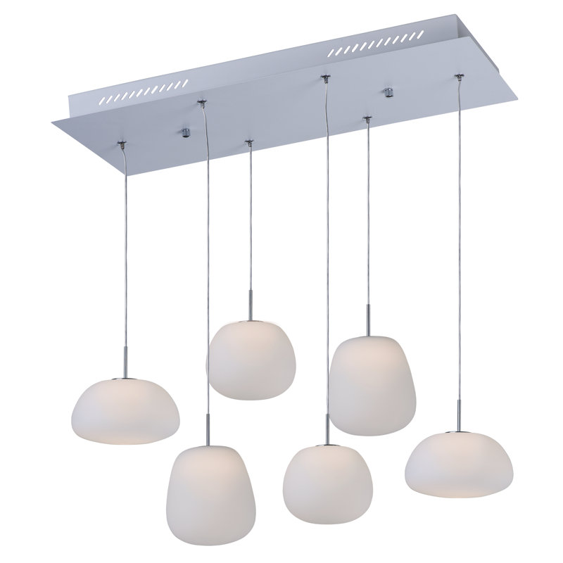 Hughie 6 - Light LED Cluster Pendant