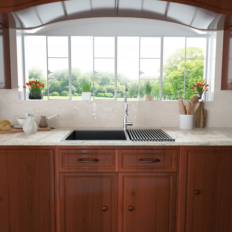 Gunmetal Black 33" Double Bowl Farmhouse Stainless Steel Sink