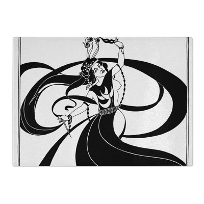 Oriental Dancer by Aubrey Beardsley Chopping Board