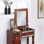 Ensemble de meuble-lavabo traditionnel couleur cerise avec tiroirs de rangement 1 pièce