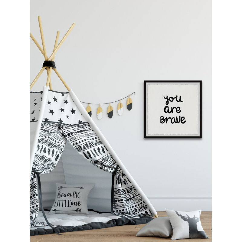 «Bove You Are Brave», reproduction encadrée, H 12 po x l 12 po x P 1,5 po