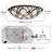 Stever Tiffany GlassFlush Mount
