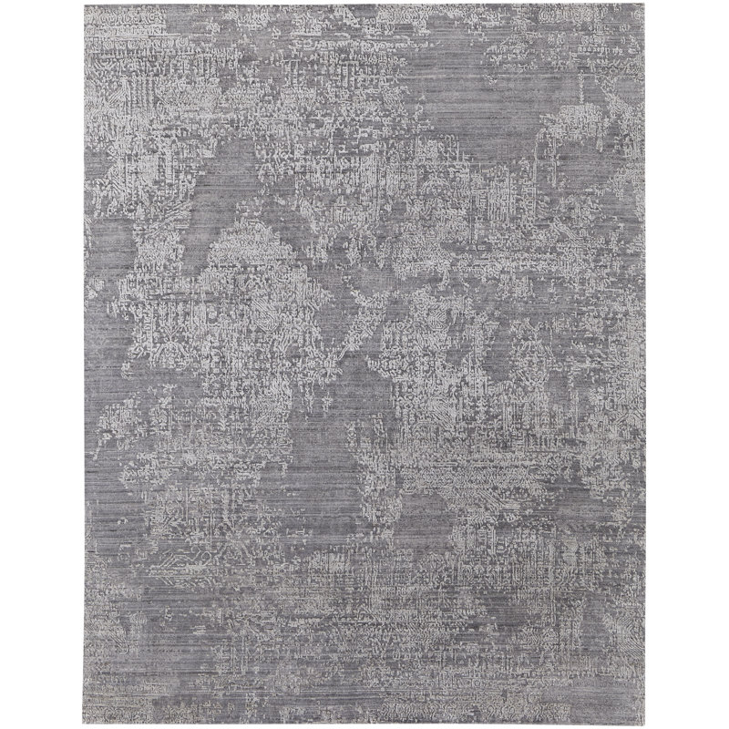 Viscose Abstract Indoor Rug, Runner 2'6" x 10'