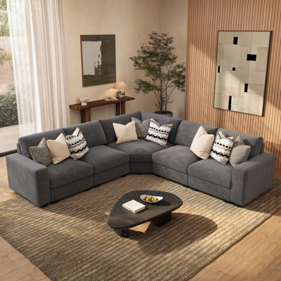 Modern L-Shaped Sectional Sofa
