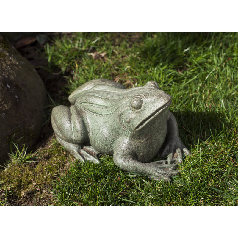 Woodland Frog Statue, Copper Bronze