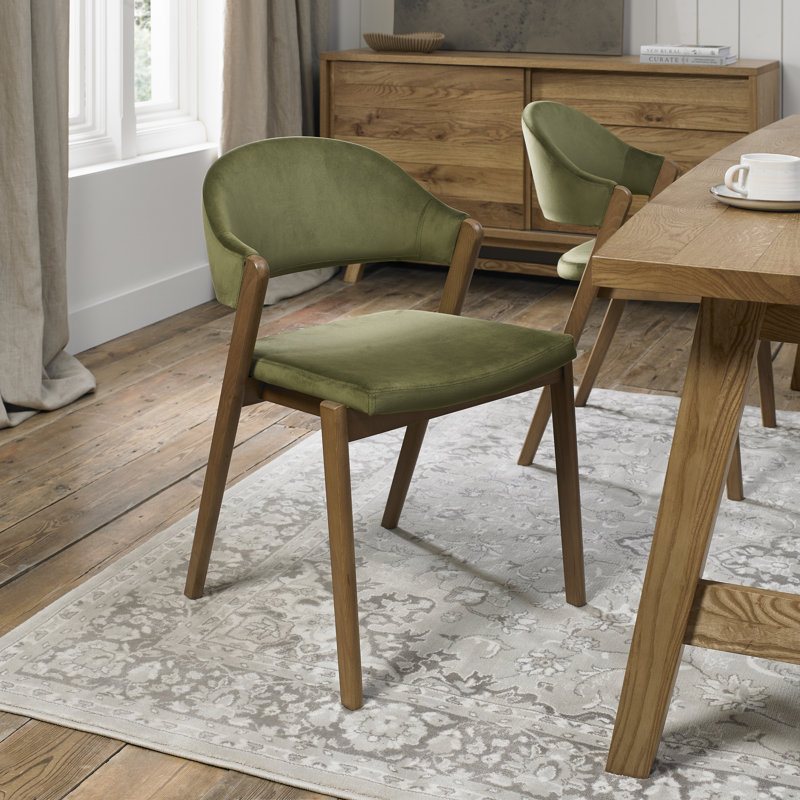Anayalee 49cm H Polyester Blend Upholstered Upholstered Back Side Chair, Cedar