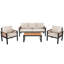 Ensemble de conversation modulaire d'extérieur 4 pièces 4 pièces-130010771