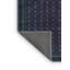 Tapis oriental bleu marine en laine tissé à la machine-104165510