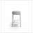 Contemporary Style White 1pc Sofa Table High Gloss Finish Chrome Frame