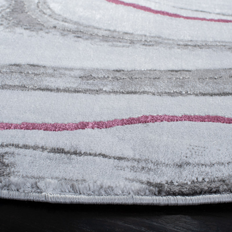 Sniquer Performance Abstract Rug, Round 6'7"