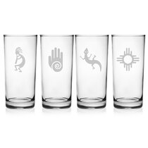 Winston Porter Sighild 4 - Piece 16oz. Glass Mason Jar Glassware Set &  Reviews