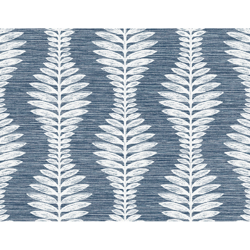 Vinyl Wallpaper Roll, Blue/White