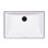 Icera Muse 15.5'' Vitreous China Rectangular Bathroom Sink with Overflow