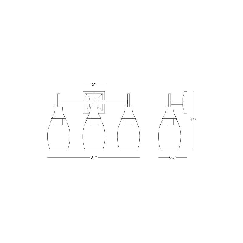 Grace 3 - Light Swing Arm, Modern Brass