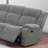 Motion Sofa And Loveseat W Console Smoke Fur Like Corduroy 2Pc Reclining Sofa Set Living Room