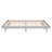 Modern Design Queen Bed In Grey - Enhanced Stability With Floating Platform For Made Components