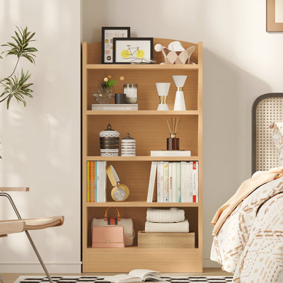 Bibliothèque moderne à 5 tablettes en bois