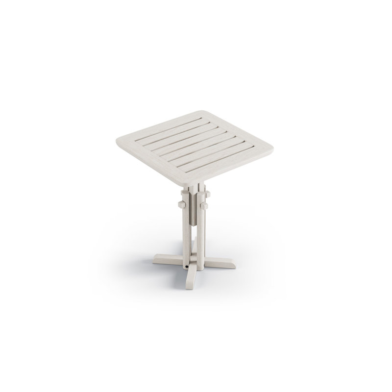 Square Ash Outdoor Bistro Table , 51cm cm W 51cm cm D, White