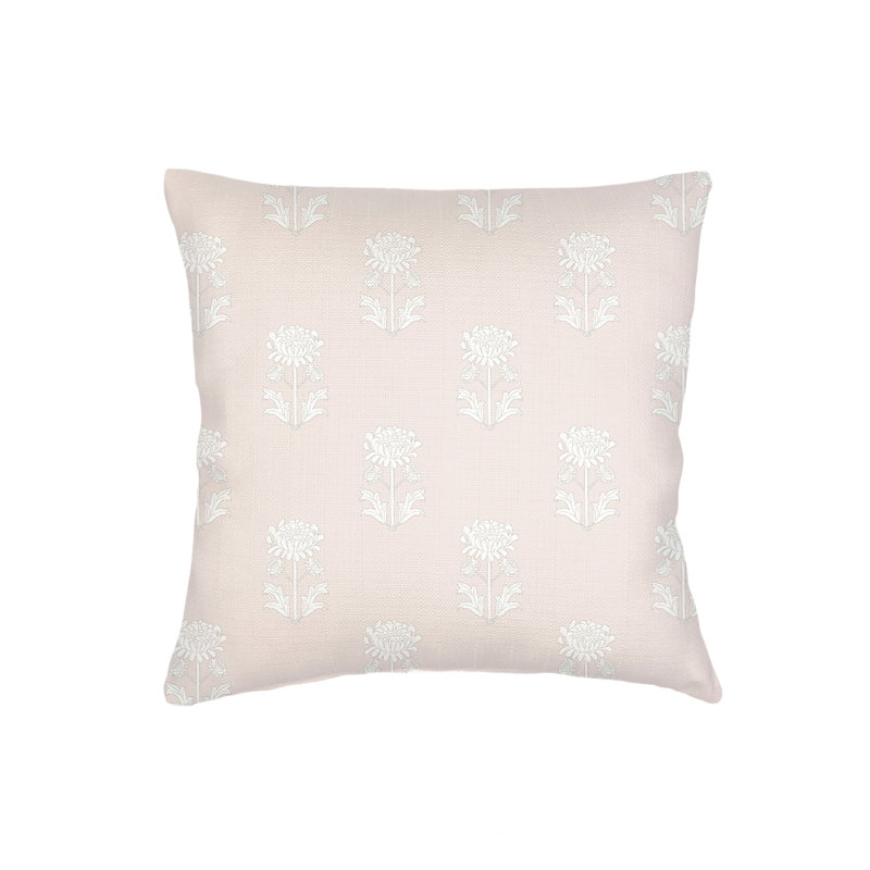 Coussin en lin rose 26x26, Pink, Square 26", Polyester