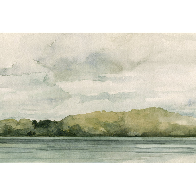 Riverside I - peinture sur toile tendue, H 24 po x l 36 po x P 1,25 po