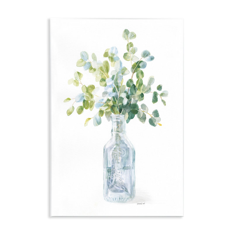 «Flower Jar Still Life Painting», impression sur toile, H 19 po x l 13 po