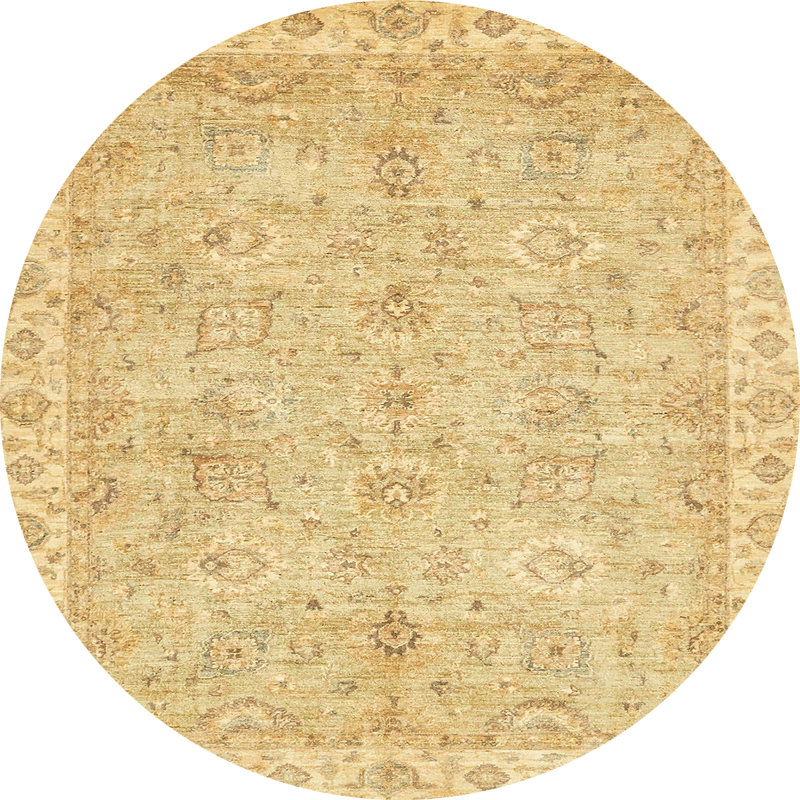 Abstract Indoor Rug, Round 7'