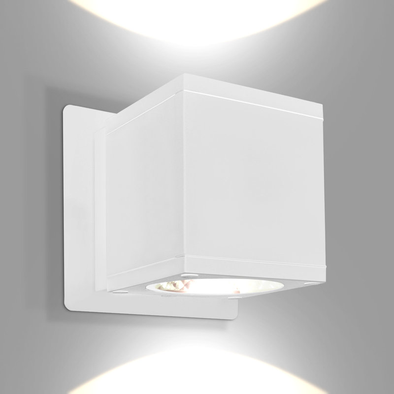 Applique murale 3 pouces à DEL Luxrite 3CCT 3000K / 4000K / 5000K, 18W, 1800 lumens, imperméable IP65, aluminium antirouille, homologué ETL