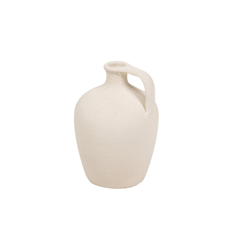 CERAMIC VASE, 30cm, Beige