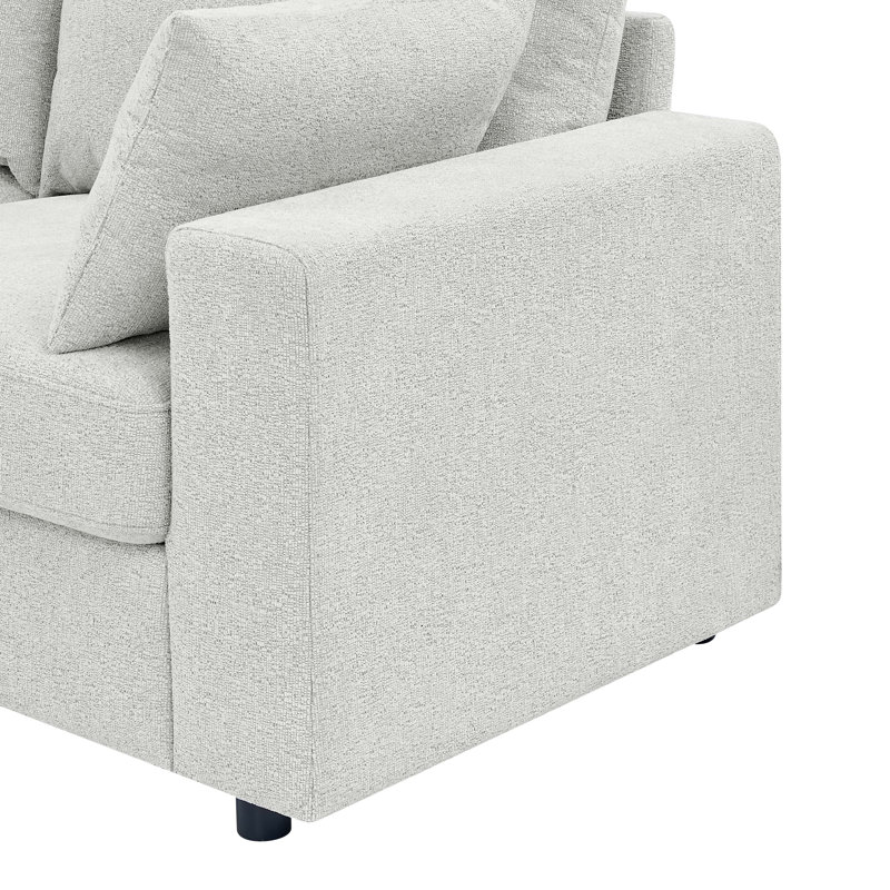 71'' Loveseat Sofa, Cloud Couch With Removable Pillows, Deep Seat Couch Couches For Living Room, Office, Apartment, Beige