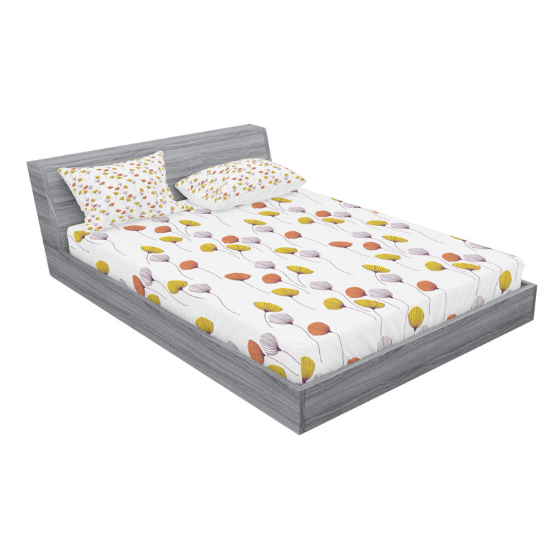 Microfiber Floral Sheet Set, Queen