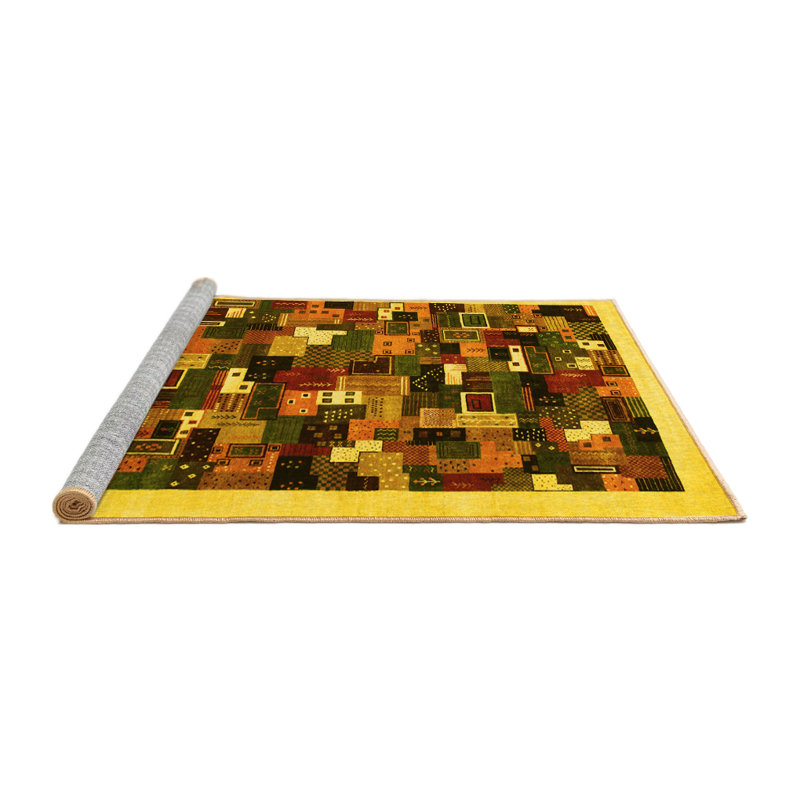 Performance Patchwork Indoor Rug, Square 4'