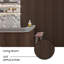 Mini-lattes arrondies à lattes de bois en polystyrène de L 94,5 po x l 12 po x P 0,25 po-123221744