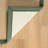 Nannette Handmade Medium Beige Berber with Green Cotton Border Made in the USA Area Rug-1658972644
