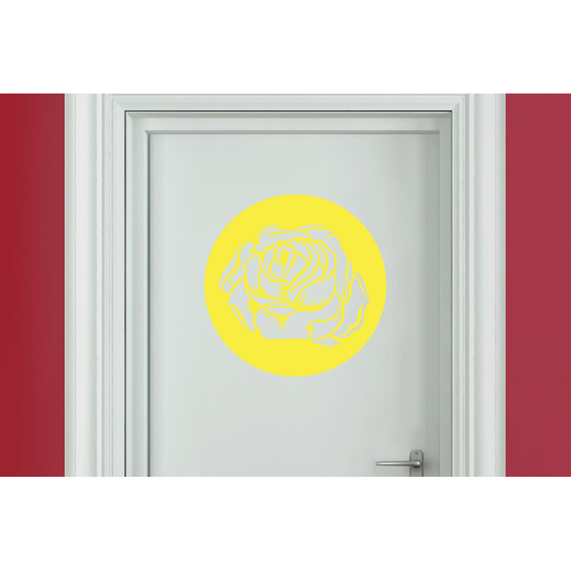 Plants & Flowers Wall Decal, Bright Yellow