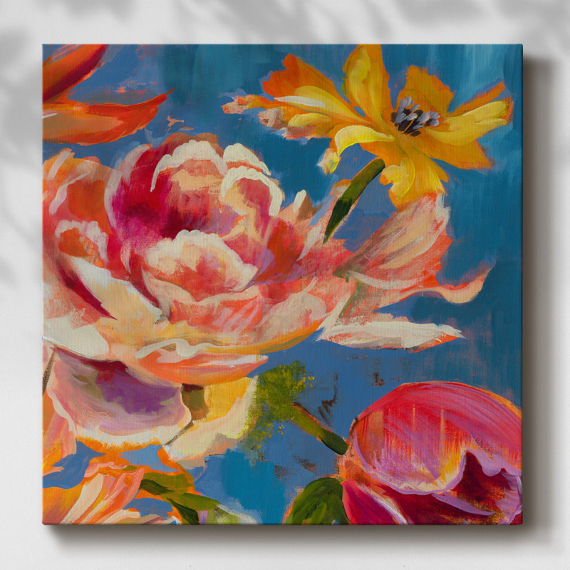 «Spring Bouquet II» sur toile, H 16 po x l 16 po x P 1,5 po