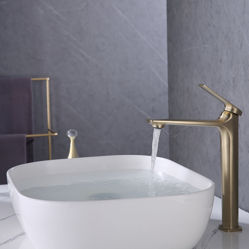 Le Mans - Robinet de lavabo vasque monotrou Vanity, Or