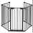 Aashrita 5 Panel Steel Fireplace Screen-681053131
