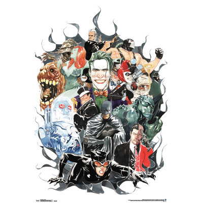 Impression sur papier batman-méchants