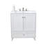 Ensemble de meuble-lavabo simple 30 po blanc moderne