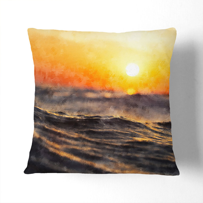 Square Throw Cushion, 55cm H x 55cm W x 20cm D, Stone