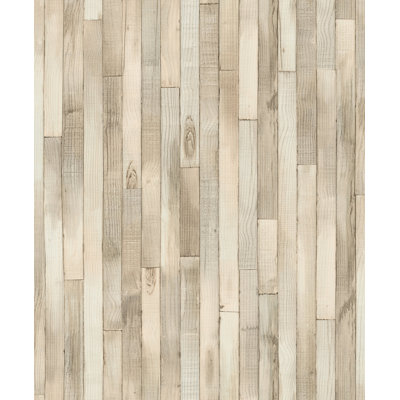 Woods and Wicker Collection Wood Plank Effect Wallpaper Roll